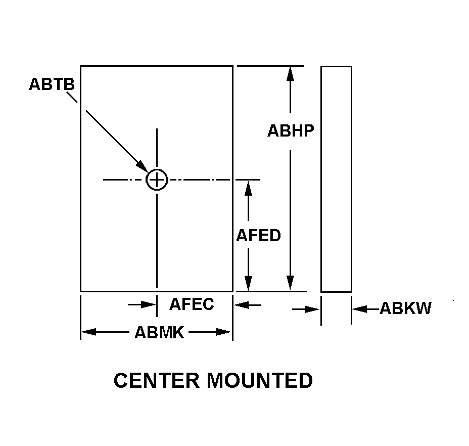 CENTER MOUNTED style nsn 5975-01-352-1782