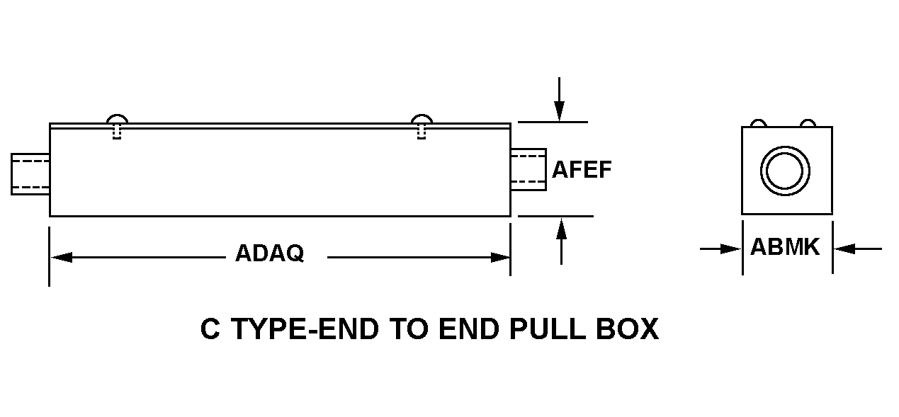 C TYPE-END TO END PULL BOX style nsn 5975-01-520-6158