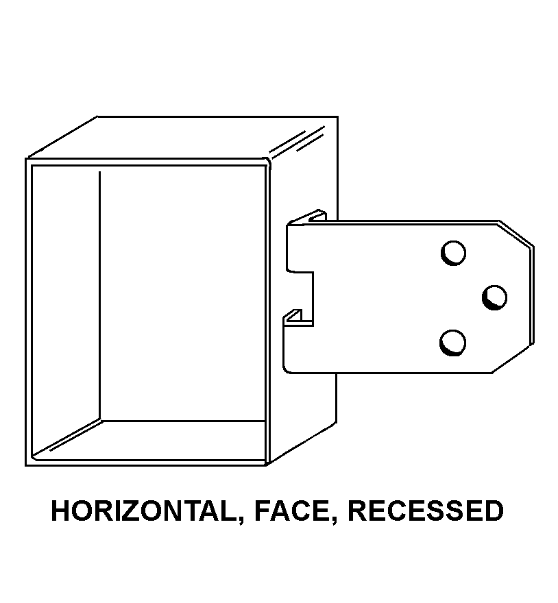 HORIZONTAL, FACE, RECESSED style nsn 5975-00-108-6464