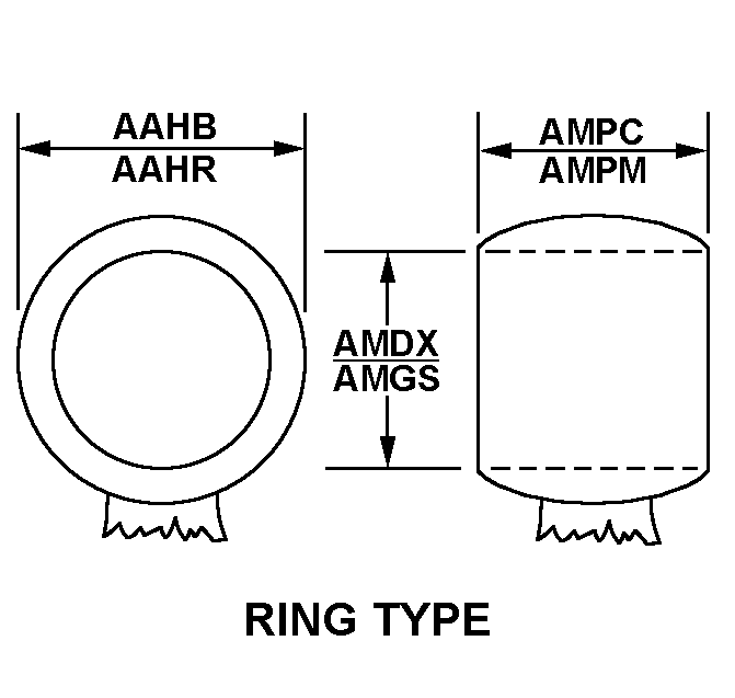 RING TYPE style nsn 1650-00-003-0899