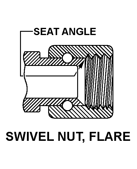 SWIVEL NUT, FLARE style nsn 3040-01-262-8440