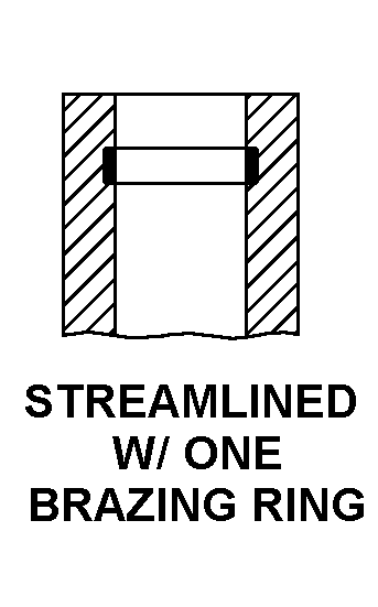 STREAMLINED WITH ONE BRAZING RING style nsn 3040-01-275-2526