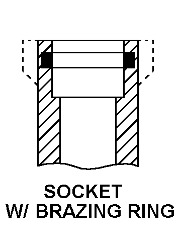 SOCKET W/BRAZING RING style nsn 3040-01-275-2522