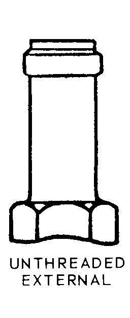 UNTHREADED EXTERNAL style nsn 4130-00-964-9158