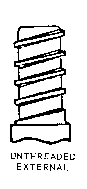 UNTHREADED EXTERNAL style nsn 4130-00-964-9158