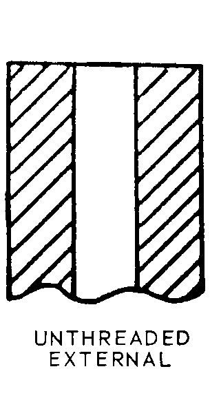 UNTHREADED EXTERNAL style nsn 4130-00-964-9158