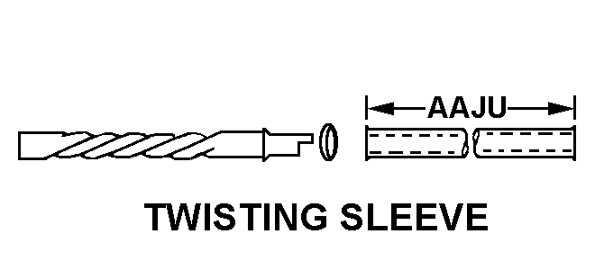 TWISTING SLEEVE style nsn 5940-00-949-4008