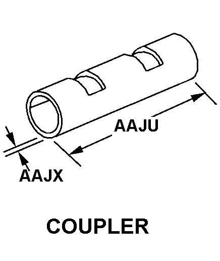 COUPLER style nsn 5940-01-356-9767