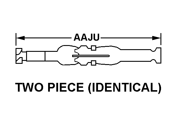 TWO PIECE IDENTICAL style nsn 5940-01-571-1855