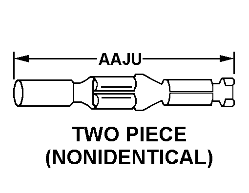 TWO PIECE NONIDENTICAL style nsn 5940-01-377-0406