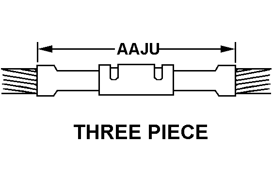 THREE PIECE style nsn 5940-00-611-3945