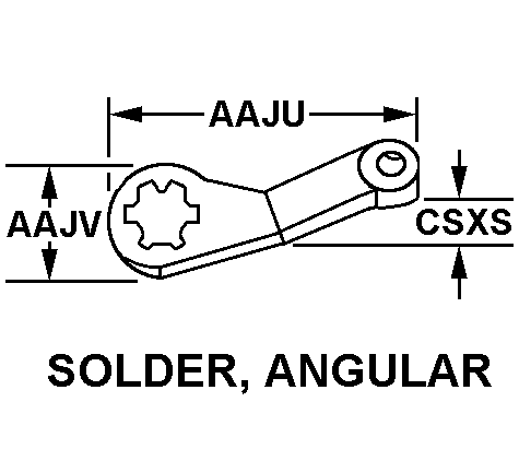 SOLDER, ANGULAR style nsn 5940-01-399-8040