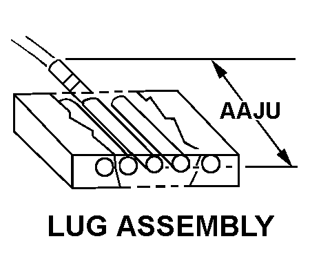 LUG ASSEMBLY style nsn 5940-01-540-8502