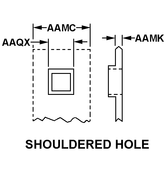 SHOULDERED HOLE style nsn 5940-01-388-9308
