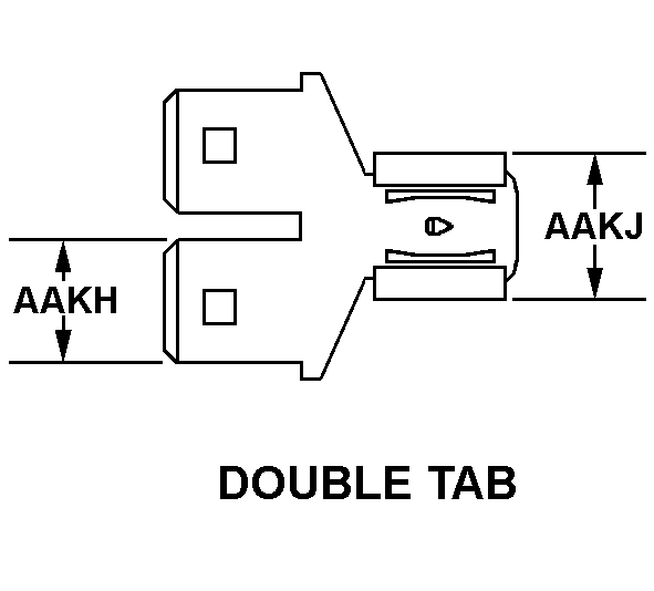 DOUBLE TAB style nsn 5940-01-063-9908