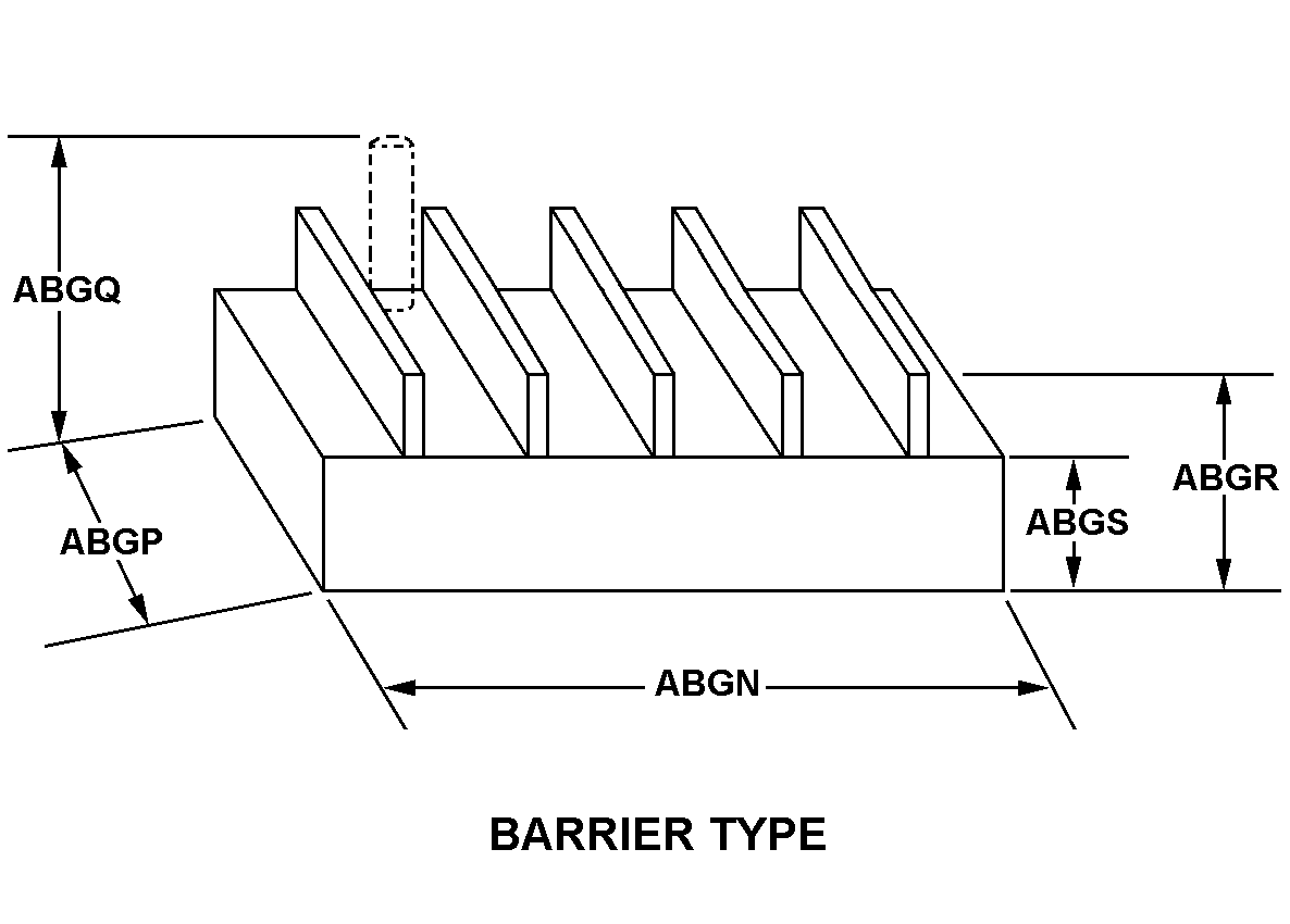 BARRIER TYPE style nsn 5940-01-468-5749