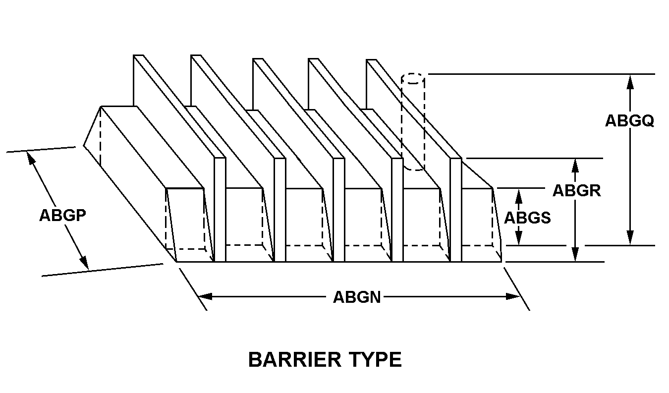 BARRIER TYPE style nsn 5940-00-226-0107