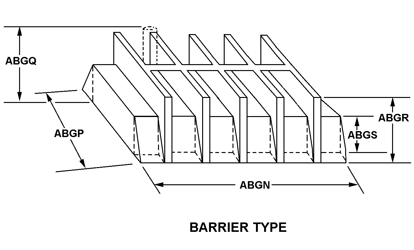 BARRIER TYPE style nsn 5940-01-383-9954