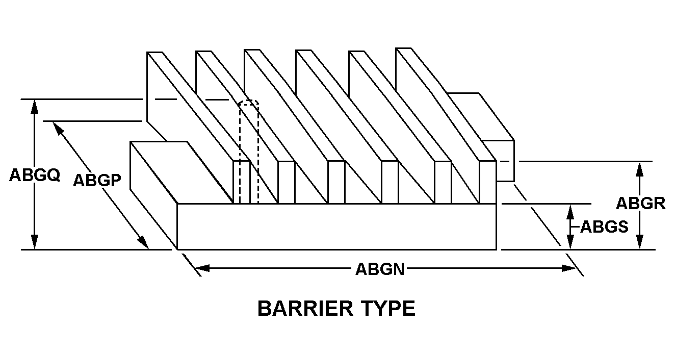 BARRIER TYPE style nsn 5940-00-543-8236