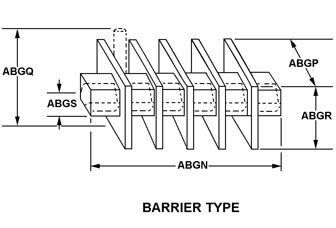 BARRIER TYPE style nsn 5940-01-618-7116