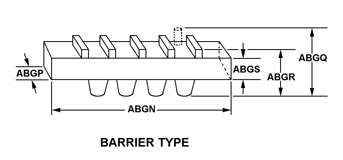 BARRIER TYPE style nsn 5940-01-383-9954