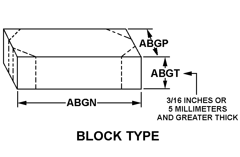 BLOCK TYPE style nsn 5940-01-100-8803
