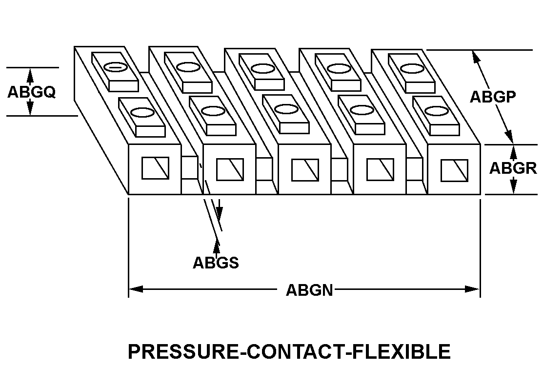 PRESSURE-CONTACT-FLEXIBLE style nsn 5940-01-424-0514