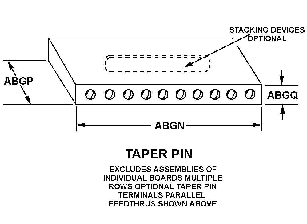 TAPER PIN style nsn 5940-00-768-0828