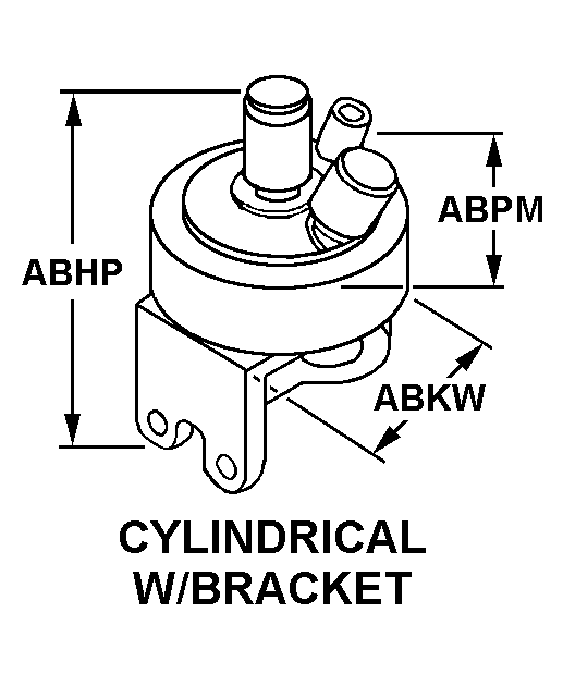 CYLINDRICAL W/BRACKET style nsn 5930-00-703-7657