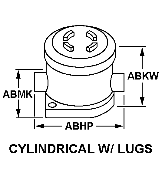 CYLINDRICAL W/LUGS style nsn 5930-00-404-4028
