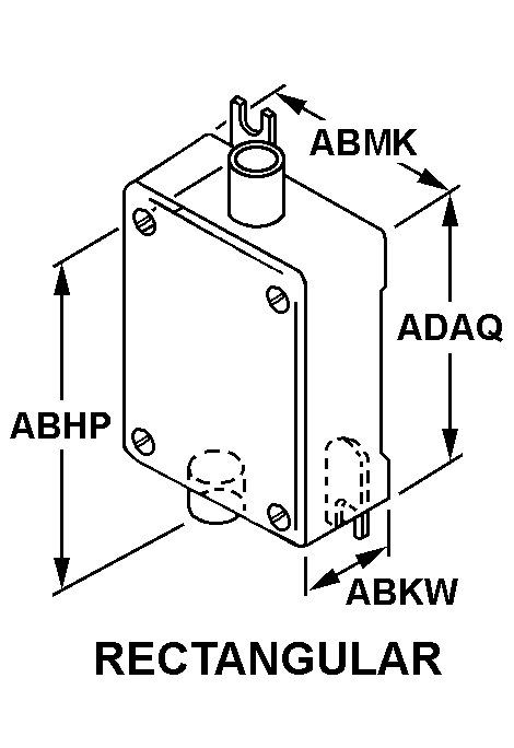 RECTANGULAR style nsn 5930-01-167-8904