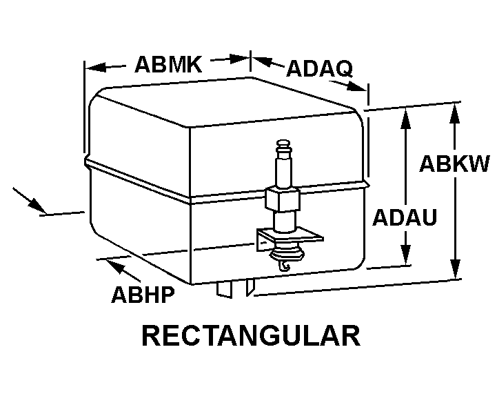 RECTANGULAR style nsn 5930-01-167-8904