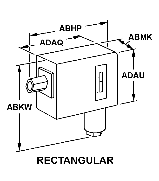 RECTANGULAR style nsn 5930-01-167-8904