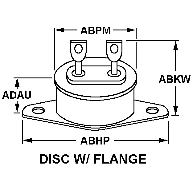 DISC W/FLANGE style nsn 5930-00-727-0721