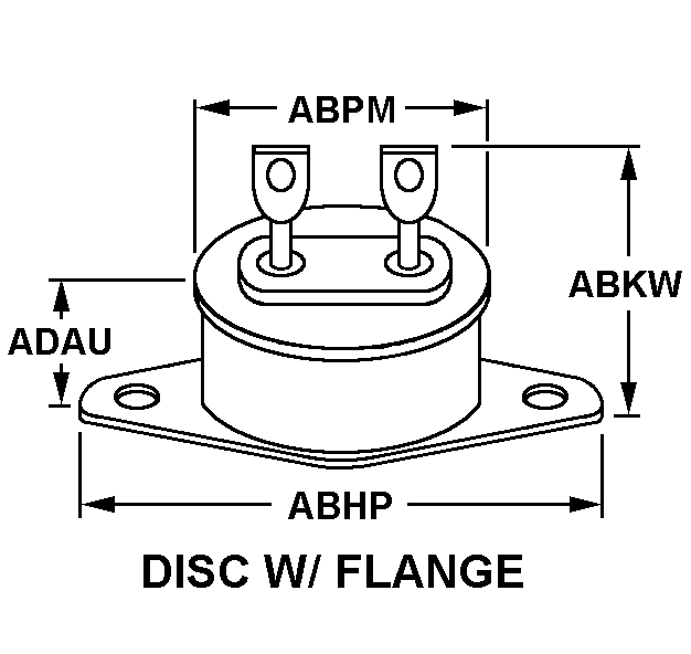 DISC W/FLANGE style nsn 5930-01-525-2102