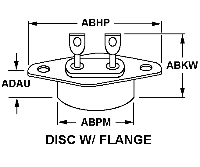 DISC W/FLANGE style nsn 5930-01-226-5547