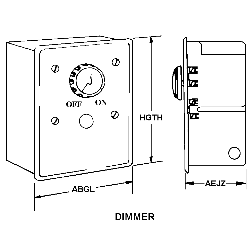 DIMMER style nsn 6210-01-209-0833