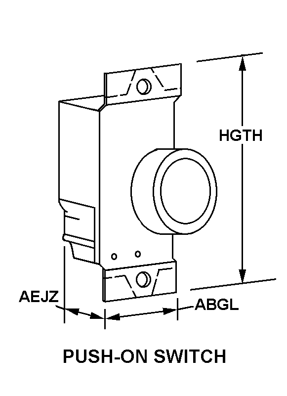 PUSH-ON SWITCH style nsn 6220-01-556-0074