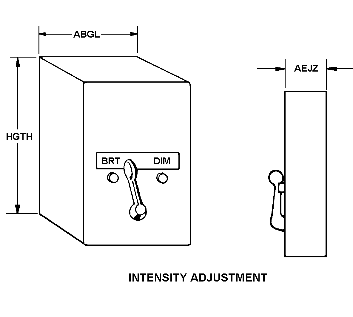 INTENSITY ADJUSTMENT style nsn 6220-00-118-2386