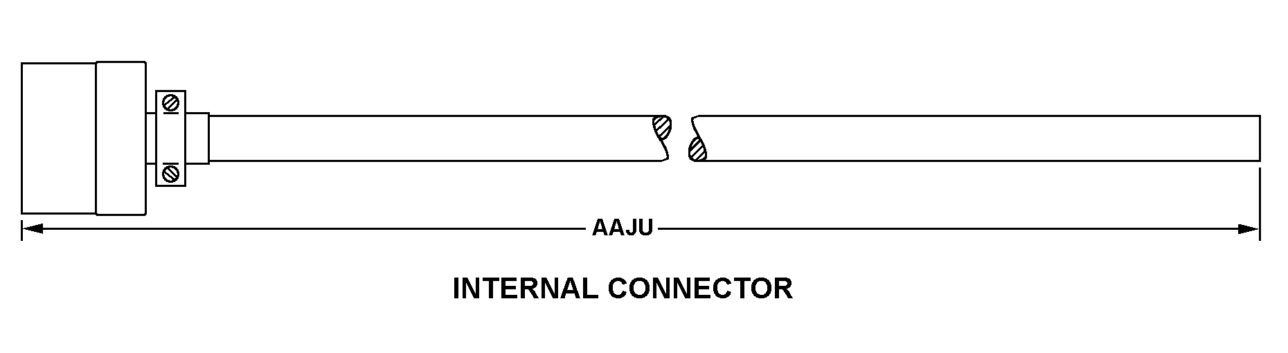 INTERNAL CONNECTOR style nsn 6150-01-259-1377