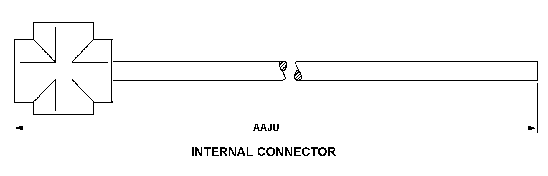 INTERNAL CONNECTOR style nsn 6150-01-242-0057