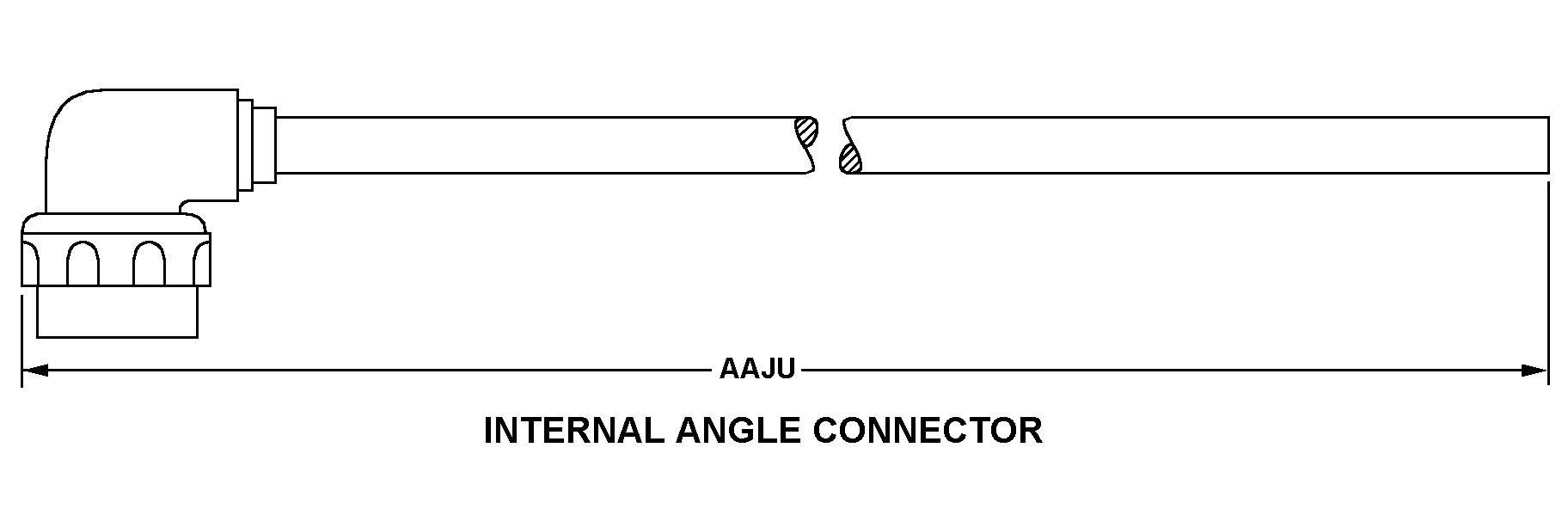 INTERNAL ANGLE CONNECTOR style nsn 5995-00-322-7783