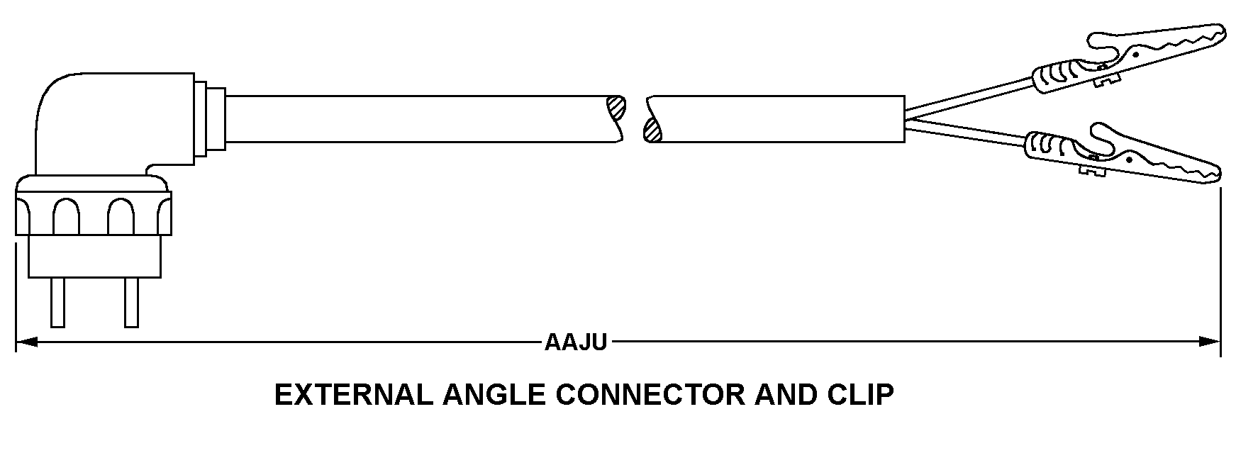EXTERNAL ANGLE CONNECTOR AND CLIP style nsn 5995-00-463-5282