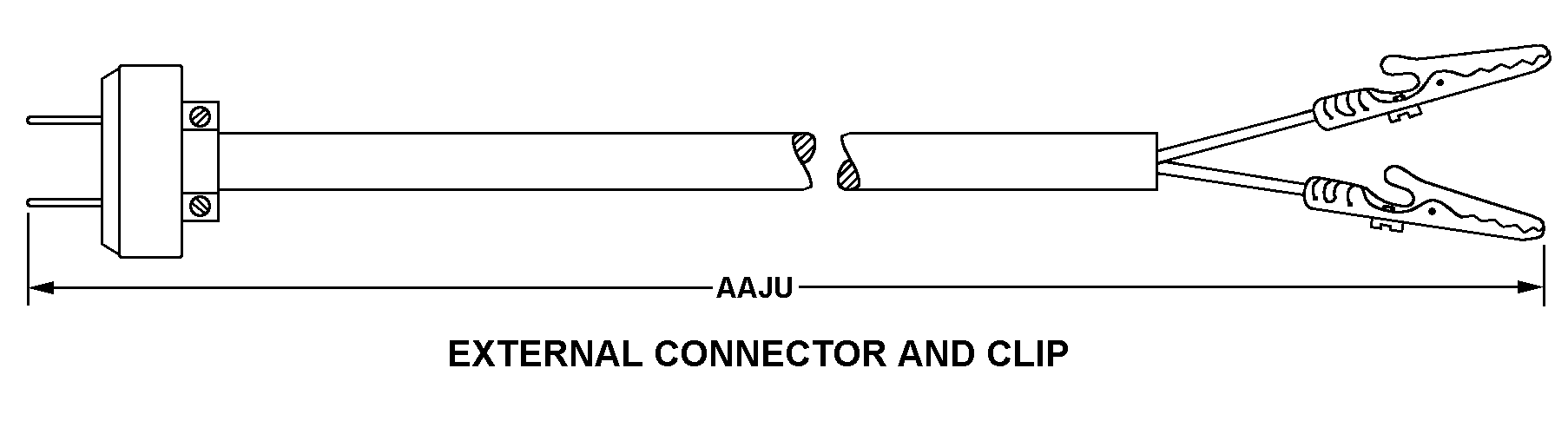 EXTERNAL CONNECTOR AND CLIP style nsn 5995-00-252-2754