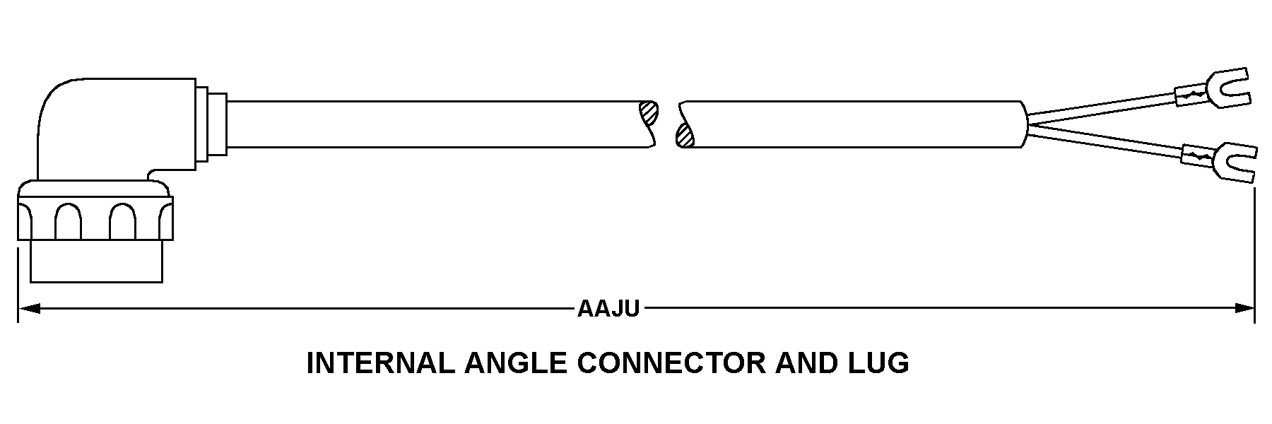 INTERNAL ANGLE CONNECTOR AND LUG style nsn 5995-00-849-1334