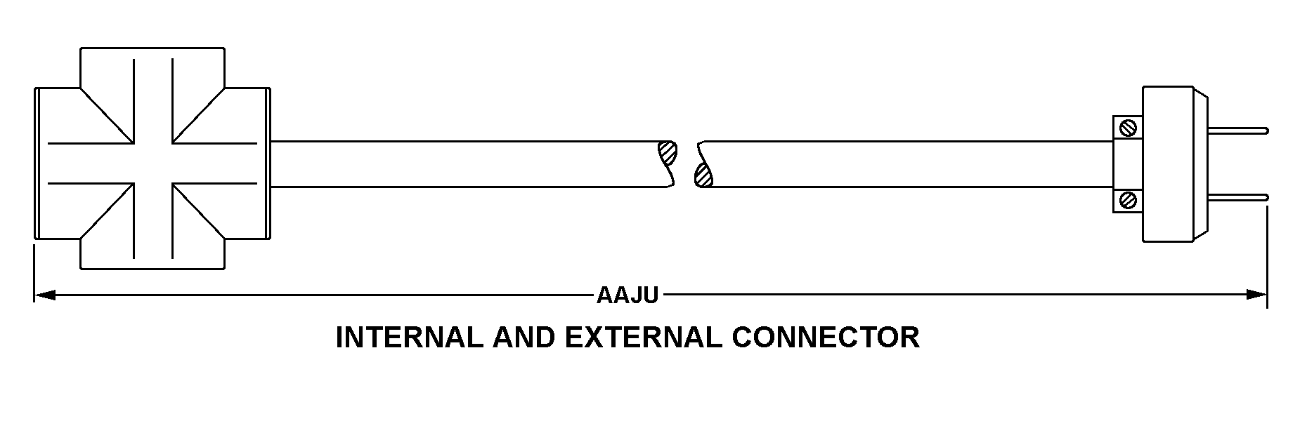 INTERNAL AND EXTERNAL CONNECTOR style nsn 6150-01-479-9748