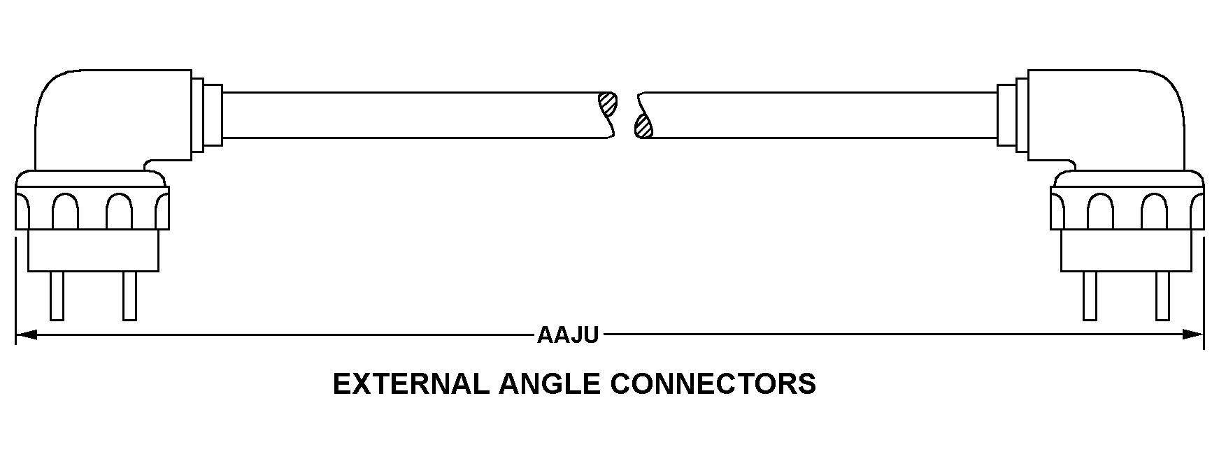 EXTERNAL ANGLE CONNECTORS style nsn 5995-01-399-6152