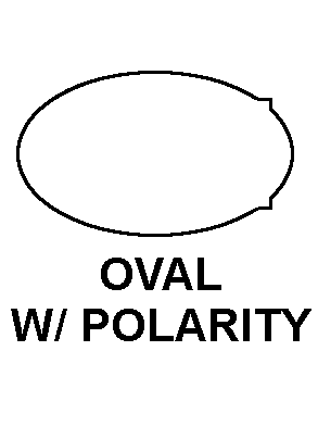 OVAL W/POLARITY style nsn 6150-01-521-7073