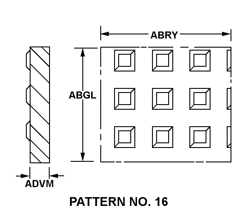 PATTERN NO. 16 style nsn 9515-00-079-0215