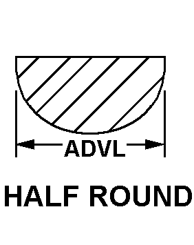 HALF ROUND style nsn 9510-00-188-1778